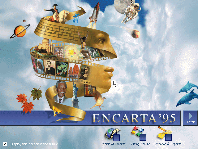 Encarta 95 splash screen